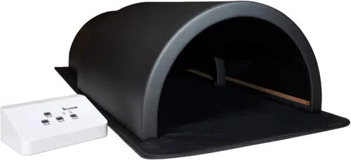 1Love domo de sauna con terapia infrarroja lejana, con alfombrilla infrarroja, cápsula de sauna personal con cobertura completa de 360 grados
