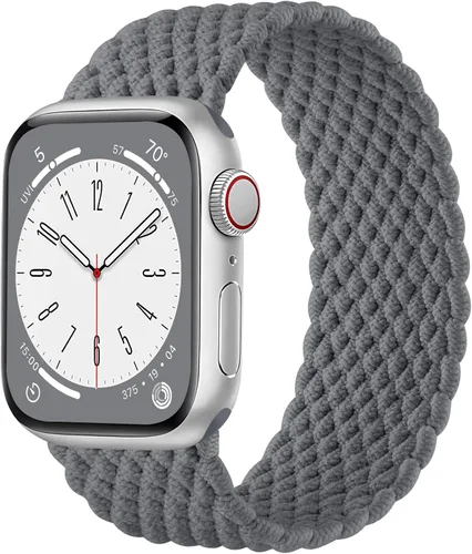 Miniatura 28 de Zedoli Correas trenzadas Solo Loop para Apple Watch Band de 1.496 pulgadas, 1.575 pulgadas, 1.614 pulgadas, 1.654 pulgadas, 1.732 pulgadas, 1.772