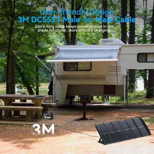 Miniatura 6 de Panel solar portátil de 100 W, extremadamente ligero, compacto y plegable con USB QC3.0, Tipo-C PD3.0, Anderson y XT60 DC 20 V para estación
