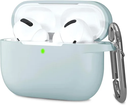 Miniatura 18 de Funda de silicona con iluminación nocturna para AirPods Pro, Hamile con llavero para Apple Airpod Pro 1ª/2ª generación 2019 2022, para mujeres