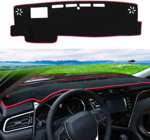 Miniatura 13 de Cubierta de salpicadero para salpicadero, alfombra personalizada para Toyota RAV4 2013 2014 2015 2016 2017 2018 Accesorios antideslizante protector