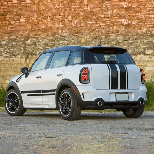 Miniatura 9 de VLAND - Luces traseras ahumadas LED Union Jack compatibles con BMW Mini Cooper Countryman R60 2010-2016 con señal de giro secuencial, luces
