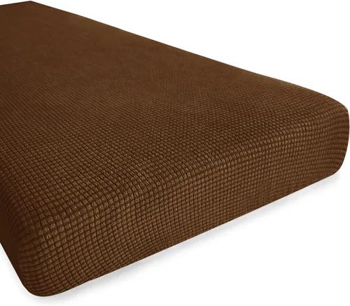 Miniatura 49 de Hokway Fundas de cojín elásticas para sofá Fundas de cojín para sofá Fundas de cojín de asiento de sofá Funda protectora de cojín(Chocolate, Mediano)