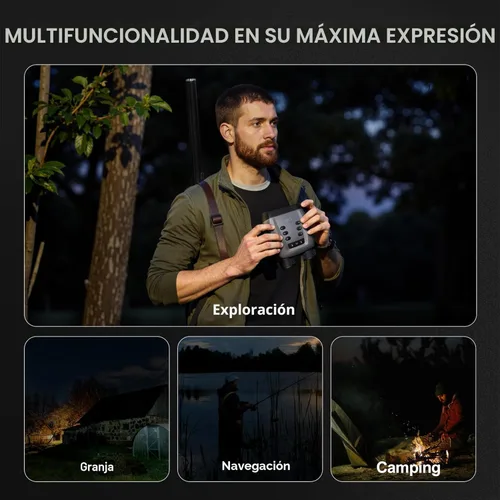Miniatura 7 de VisioGear Night Thunder X3 - Gafas de visión nocturna - Prismáticos de visión nocturna de 4K con modo de color AI para adultos con foto de 40MP
