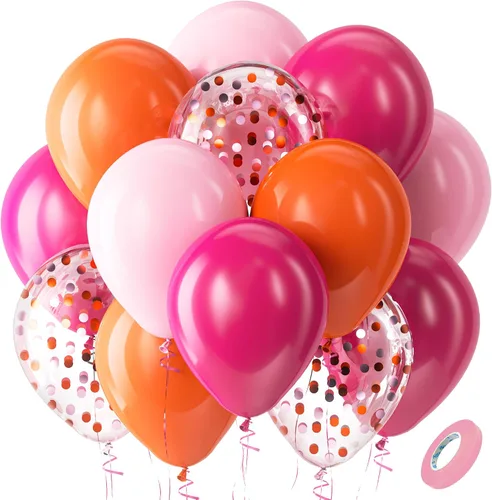 Miniatura 18 de Bezente Globos de látex de confeti negro y plateado, 60 globos de 12 pulgadas, cromados metálicos y confeti de 12 pulgadas, para Año Nuevo