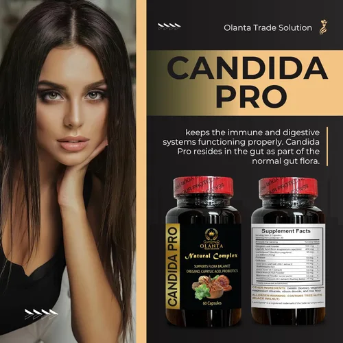 Miniatura 6 de Generic Candida PRO - Complejo de ácido caprílico antisobrecrecimiento para limpieza de Candida con ajenjo de nogal negro y probióticos - 1 botella