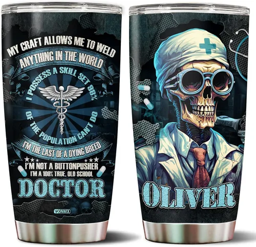 Miniatura 12 de Vaso personalizado de regalo para hombres fotógrafos, 20 onzas, taza de viaje de acero inoxidable aislada, botella de agua, Navidad, cumpleaños, día