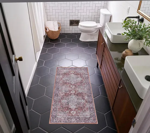 Miniatura 48 de Nourison Home New Concept - Alfombra lavable de 2 pies 2 pulgadas x 8 pies, fácil de limpiar, no se desprende, para dormitorio, sala de estar