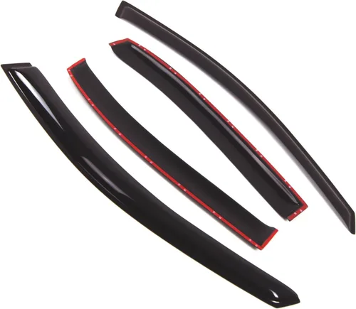 Miniatura 2 de Visor de ventana compatible con Hyundai Sonata 2006-2010, DGWV2-259, deflector de montaje exterior, protector de lluvia, humo oscuro, juego de 4