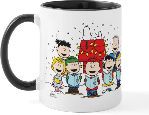 Miniatura 10 de CafePress Peanuts Gang Christmas Taza de Café de Cerámica de 11 oz (325 ml)