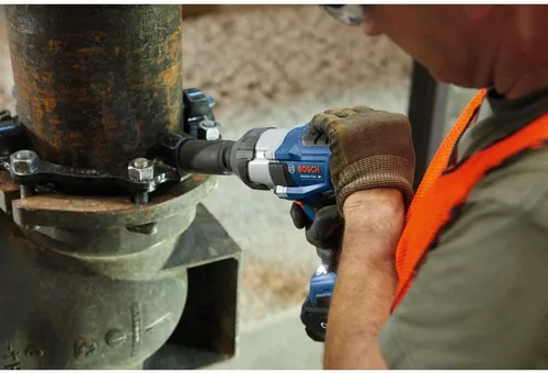 Miniatura 9 de BOSCH GDS18V-770CN PROFACTOR Llave de impacto de 3/4 pulgadas lista para conectarse de 18 V con anillo de fricción y orificio pasante