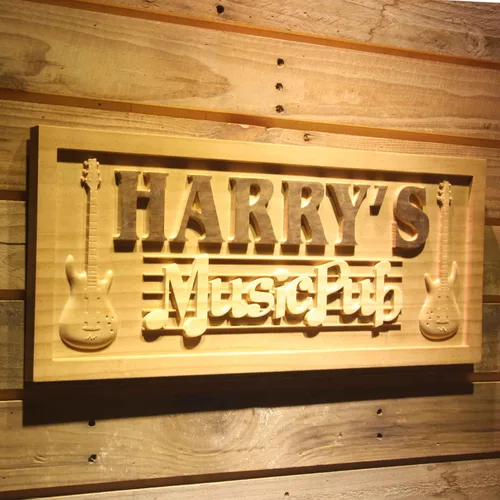 Miniatura 61 de ADVPRO wpa0053 - Letrero personalizado con nombre grabado en 3D de madera para el hogar, bar, cerveza, decoración del hogar, placas de casa de lago