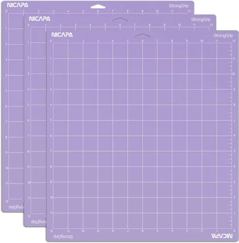 Miniatura 12 de Alfombrilla de corte con agarre de tela Nicapa para Cricut Maker 3/Maker/Explore 3/Air 2/Air/One (12x12 pulgadas, paquete de 3) Alfombrillas