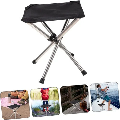 Miniatura 6 de Leisure Fishing Chair Telescopic Folding Stool Portable Camping Stool for Outdoor Activities