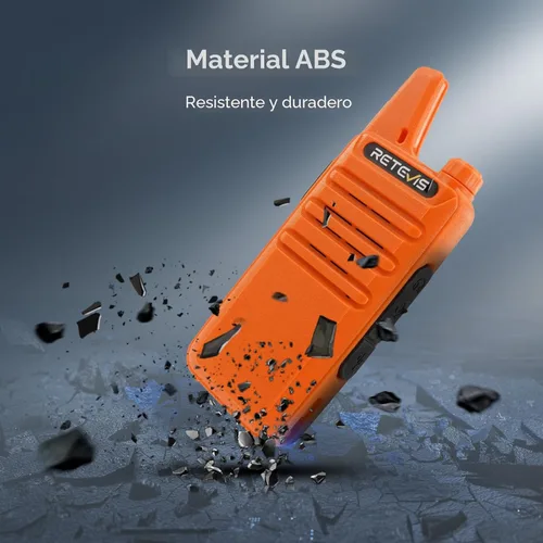 Miniatura 9 de Retevis Walkie Talkies recargables RT22, radio bidireccional de largo alcance para adultos, radio portátil de mano, activada por voz, alarma