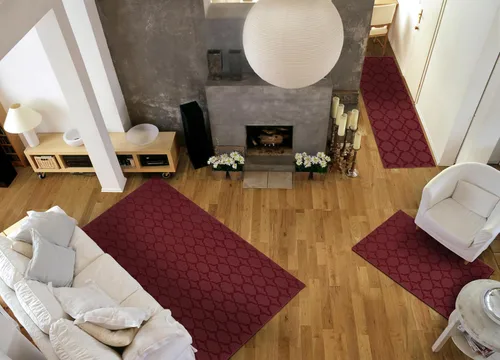 Miniatura 164 de Garland Rug Sparta - Alfombra antideslizante de polipropileno de 2 pies x 12 pies, color negro, ideal para salas de estar y pasillos, elegante
