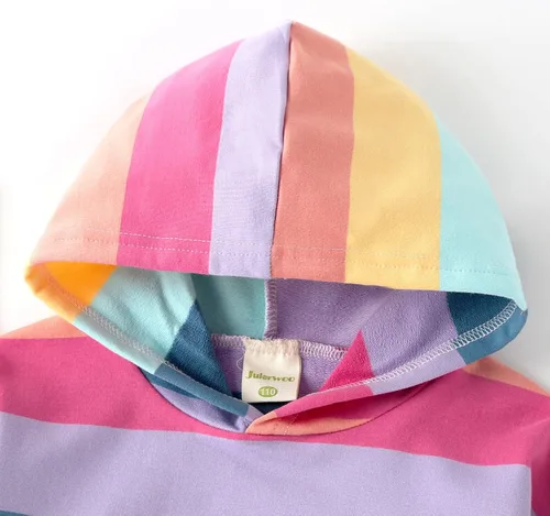 Miniatura 3 de Julerwoo - Sudaderas de algodón para niña, color rosa, con capucha y estampado de dinosaurios