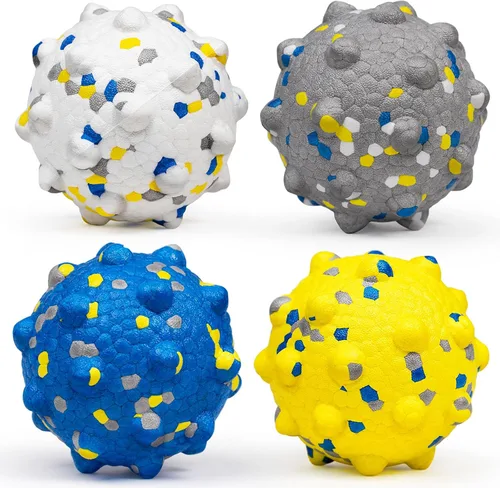 Pelotas de tenis para perros Moonorange para masticadores agresivos, juguete interactivo indestructible, duradero, rebotador para perros, juego de