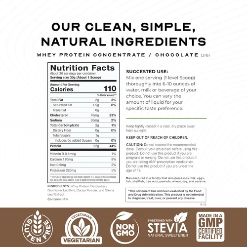 Miniatura 3 de Muscle Feast Polvo concentrado de proteína de suero alimentado con pasto, totalmente natural, sin hormonas, polvo de proteína de suero criado