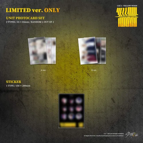 Miniatura 4 de Stray Kids - Clé 2: Madera amarilla (álbum especial) [Clé 2 ver.] CD+Photobook+Tarjetas de fotos 3QR