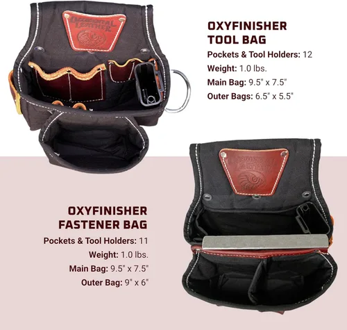 Miniatura 4 de Occidental Leather The Finisher - Juego de cinturón para herramientas, grande, 25 bolsillos y portaherramientas, fabricado en Estados Unidos