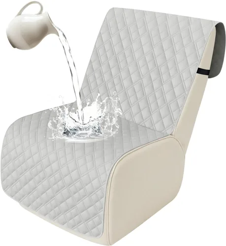 Miniatura 26 de Arfntevss Fundas de sofá modular reclinable, 100% impermeable, en forma de L, para sillón reclinable en forma de L, funda seccional lavable
