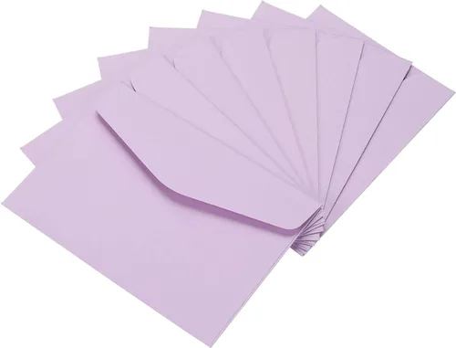 Miniatura 7 de YOKIVE Paquete de 60 sobres para tarjetas de regalo, nota de felicitación de negocios, sobre soporte para artículos pequeños, ideal para Rosado