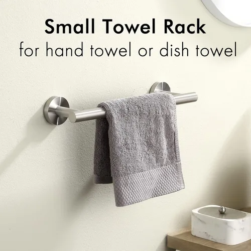 Miniatura 3 de Toallero KES para toalla de baño, cocina, mano, paños para trastes, hecho de acero inoxidable a prueba de óxido, montaje de pared, SUS304, 12