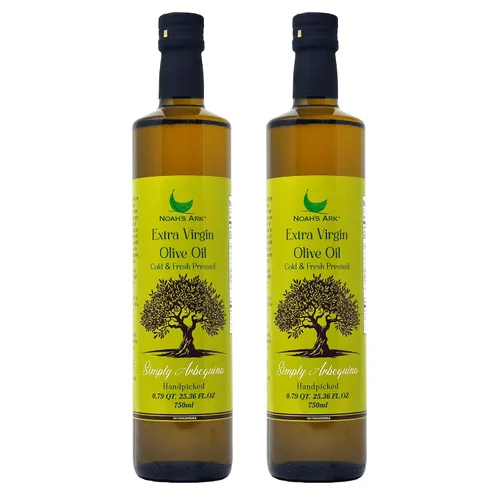 Miniatura 12 de Aceite de oliva virgen extra prensado en frío y fresco Arbequina de Noah's Ark Origen único, alto polifenol - 3L/101 oz