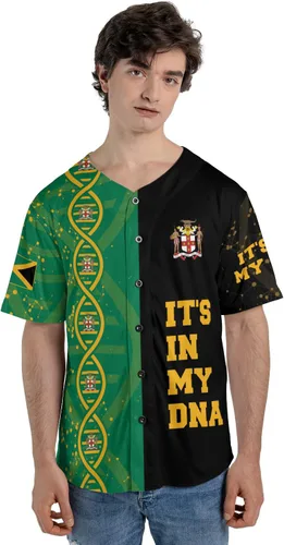 Miniatura 5 de Camiseta de béisbol de Jamaica con nombre personalizado, camiseta jamaicana personalizada, uniforme de orgullo de Jamaica, unisex, S-5XL