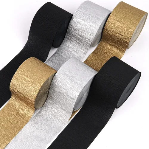 Miniatura 37 de 12 rollos de serpentinas de arcoíris únicos, paquete de 12 rollos de papel crepé arcoíris únicos de 984 pies para decoraciones de fiestas, Multicolor
