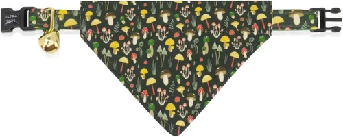Miniatura 29 de Ultra Joys Collar de gato con campanas - Separable para gatitos y gatos - Estampado a cuadros naranja pequeño Solo cuello a cuadros