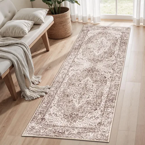 Miniatura 46 de Lofus 8x10 Alfombras de área para sala de estar, alfombra de área lavable, alfombras para dormitorio, cocina, alfombra vintage boho, alfombra suave