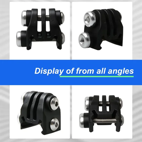 Miniatura 2 de Soporte de riel de pistola para GoPro, adaptador de montaje en riel Picatinny de 0.787 in compatible con cámara de acción