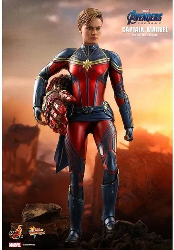 Miniatura 3 de Hot Toys Marvel Comics Avengers Endgame Captain Marvel Figura coleccionable a escala 1/6