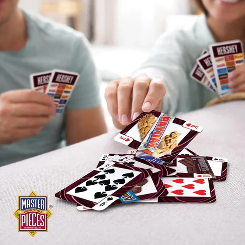 Miniatura 8 de MasterPieces Cartas de juego con licencia oficial de Hershey - Baraja de 54 cartas para adultos