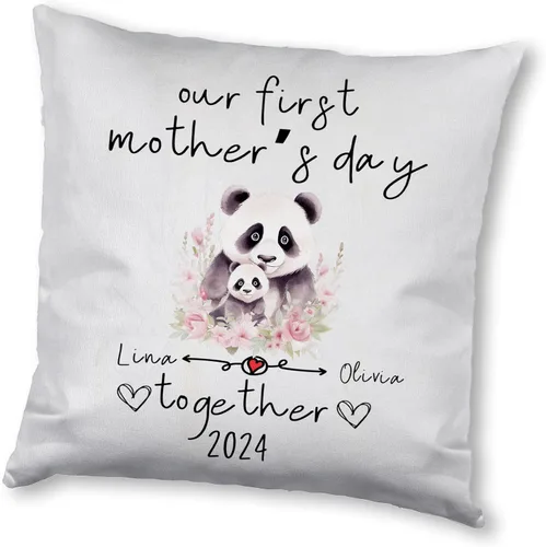 Miniatura 10 de Mother's Day Panda, Personalised Pillow Case Decor for Home, Present for Mom, Grandmother, for Her