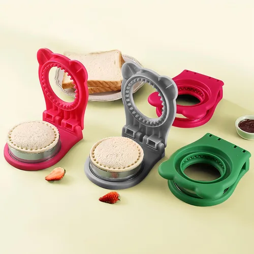 Miniatura 6 de Cortador y sellador de sándwich, para hacer sándwiches sin corteza para niños, fácil para fiambrera escolar y caja de Bento, verde