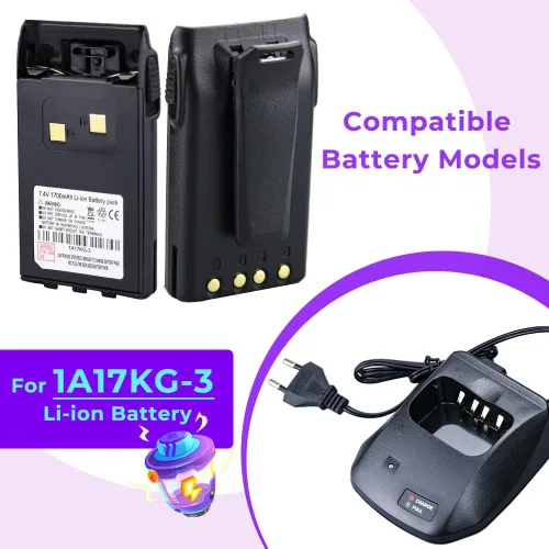 Miniatura 3 de Cargador de batería 1A17KG-3 para Wouxun KG-1,408.8 lbs-1,452.8 lbs-1,474.9 lbs-1,519.0 lbs-1,541.0 lbs-1,765.9 lbs-UVD1P KG-UV2D KG-UV6D Estación