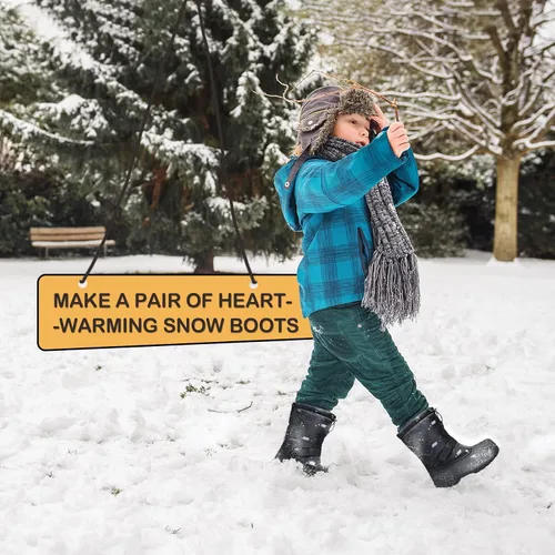 Miniatura 6 de K KomForme Snow Boots for Boys & Girls Warm Waterproof Slip Resistant Winter Shoes (ToddlerLittle KidBig Kid)