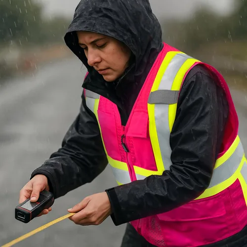 Miniatura 4 de KAYGO Chaleco de seguridad con bolsillos - Chaleco reflectante de alta visibilidad ANSI Clase 2 Chaleco de construcción Rosa