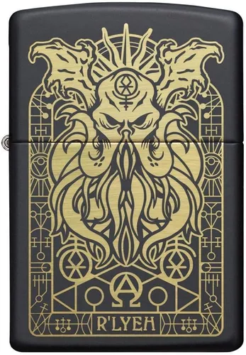 Miniatura 2 de Zippo Encendedores náuticos Diseño de monstruo negro mate
