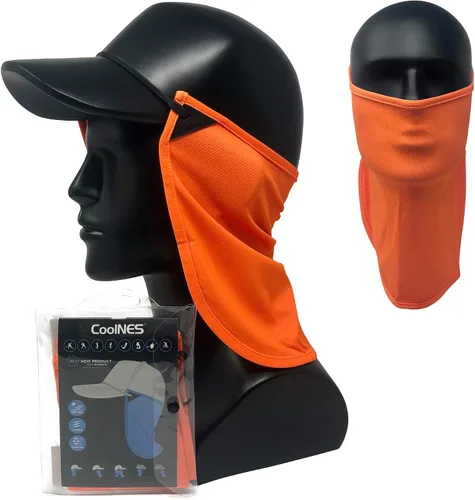 Miniatura 16 de CoolNES - Protección ajustable para cuello contra rayos ultravioletas, ajustable, multifuncional, 2 en 1, cubrebocas para pesca al aire libre, unisex