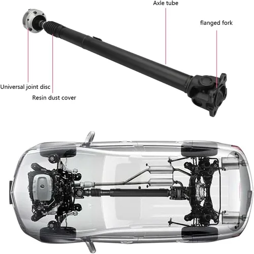 Miniatura 8 de HARUAM 938-126 Eje de transmisión delantero para Jeep Grand Cherokee 3.7L 2005 2006, eje de transmisión delantero Asamblea Eje de hélice 65-3018