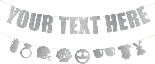 Miniatura 20 de Rad Novelty - Cartel con texto en inglés «Your Text Here» – Cartel divertido y grosero para personalizar tu fiesta Cartel personalizado con texto