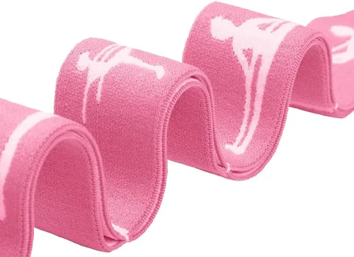 Miniatura 6 de Paquete de 2 Bandas Elásticas de Estiramiento Ajustables para Niños - Bandas Elásticas de 8 Bucles para Ballet, Latín, Yoga, Gimnasia y Estiramiento