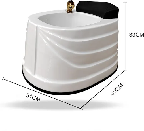 Miniatura 2 de DOSSAE Bañera de remojo de pies, bañera extra grande para remojo de pies, cubo de pies Acrliy, masajeador de pies y balde de pies masajeador