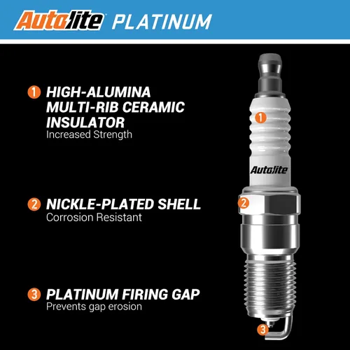 Miniatura 2 de Autolite Platinum AP5263 Bujías de repuesto para automóviles (paquete de 4)