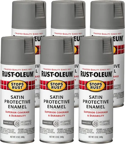 Miniatura 142 de Rust-Oleum 285092 - Pintura en aerosol para prevención del óxido, 12 onzas, transparente satinado Satinado claro
