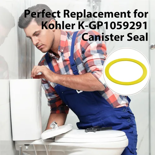 Miniatura 5 de Sello de válvula de descarga para Kohler, kit de repuesto de tanque de inodoro de material de silicona mejorado de 2 unidades, kit de junta